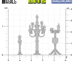 3D Printed Set Standing Candle Holders – 3D-gedrucktes Kerzenhalter-Set (12 Stück)