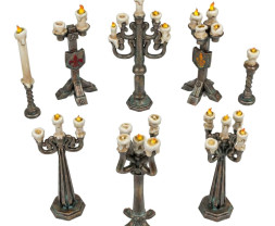 3D Printed Set Standing Candle Holders – 3D-gedrucktes Kerzenhalter-Set (12 Stück)