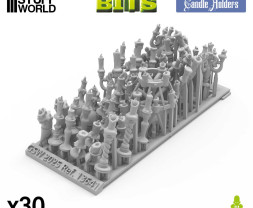 3D Printed Set Candle Holders – 3D-gedrucktes Kerzenhalter-Set (30 Stück)