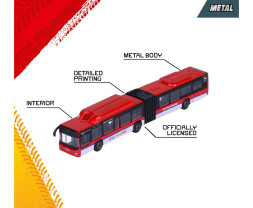 Majorette MAN City Bus - Silber