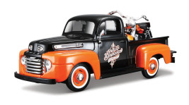 1:24 Ford F-1 Pickup 1948 & FLH Duo Glide 1958