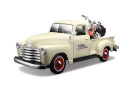 1:24 Chevrolet 3100 Pickup 1950 & FLSTS Heritage Springer 2001