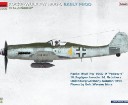 1:48 Focke-Wulf FW 190 D-9 Frühe Produktion JG 54 ″Grünherz″ (Basisbausatz)