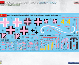1:48 Focke-Wulf FW 190 D-9 Frühe Produktion JG 54 ″Grünherz″ (Basisbausatz)