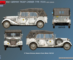 1:35 Kfz.1 German Troop Carrier Type 170VK w/ Canvas