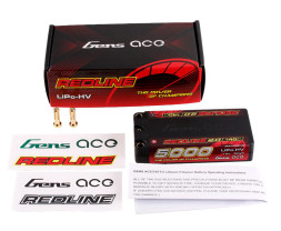 GENS ACE LiPo Redline Serie 2.0 - 2S 5000mAh 7,6V Hochspannung 2S1P (140C)