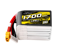 Gens ace LiPo Tattu R-Line V6 - 6S 1700mAh 22,2V 6S1P SQ (160C) XT60-Stecker