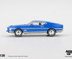 1:64 Ford Mustang Mach 1 Grabber Blue - blistr