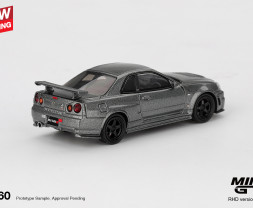 1:64 Nissan Skyline GT-R Dark Metal Gray (NISMO BNR34 CRS Version)