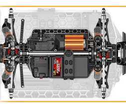 1:14 2,4GHz 4WD High Speed Car Monster - modrá