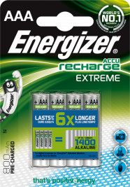 Energizer AAA 800mAh Recharge EXTREME (4 pcs)