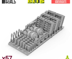 WWII American Grenades 1:35 3D printed set - 57x 1:35 - 3D tištěné
