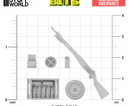 WWII American Grenades 1:35 3D printed set - 57x 1:35 - 3D tištěné