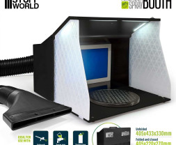 Airbrush spray booth black