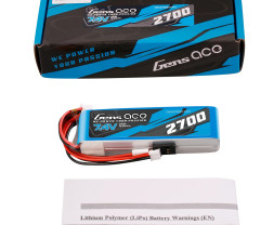 Gens Ace LiPo - 2S 2700mAh 7.4V 2S Lipo Battery s Futaba+JST-EHR 