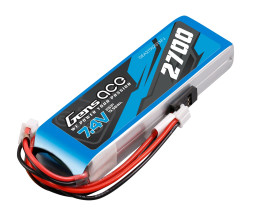 Gens Ace LiPo - 2S 2700mAh 7.4V 2S Lipo Battery s Futaba+JST-EHR 