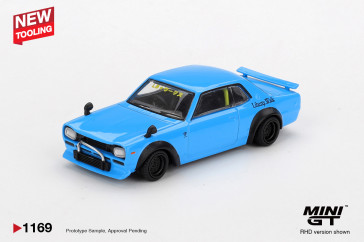 1:64 Nissan LB Works HAKOSUKA Baby Blue - blister