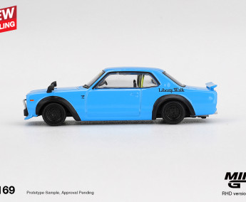 1:64 Nissan LB Works HAKOSUKA Baby Blue - blister