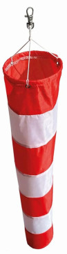 Větrný rukáv - WindSock 60x12cm červená - bílá