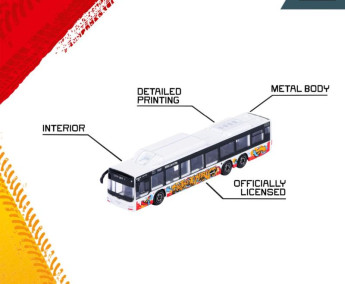Majorette City MAN Autobus - Lions City (White Graffiti)