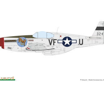 1:32 North American P-51B Mustang Malcolm Hood canopy (Hybrid edition)