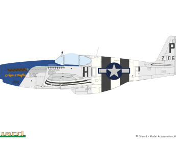 1:32 North American P-51B Mustang Malcolm Hood canopy (Hybrid edition)
