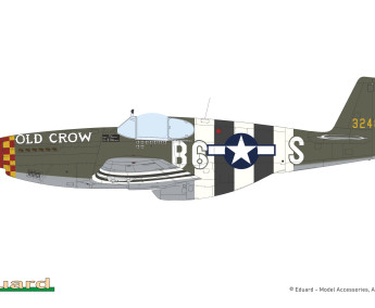 1:32 North American P-51B Mustang Malcolm Hood canopy (Hybrid edition)