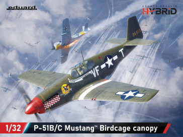 1:32 North American P-51B/C Mustang Birdcage canopy (Hybrid edition)