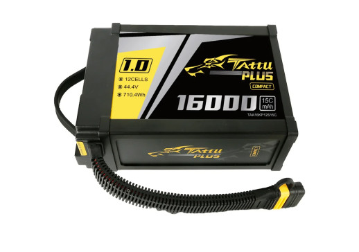 Baterie Tattu Plus 1.0 Compact 16000mAh 12S 15C 44,4V LiPo s konektorem AS150U