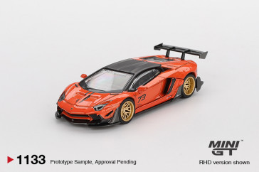 1:64 Lamborghini Aventador LB-WORKS Limited Edition Orange MDX 2025