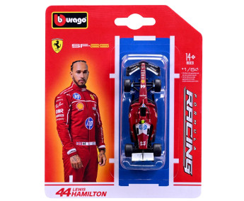 Bburago – FORMULA RACING Ferrari SF-25.2025, 44 Lewis Hamilton, 1:64