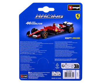 Bburago – FORMULA RACING Ferrari SF-25.2025, 44 Lewis Hamilton, 1:64