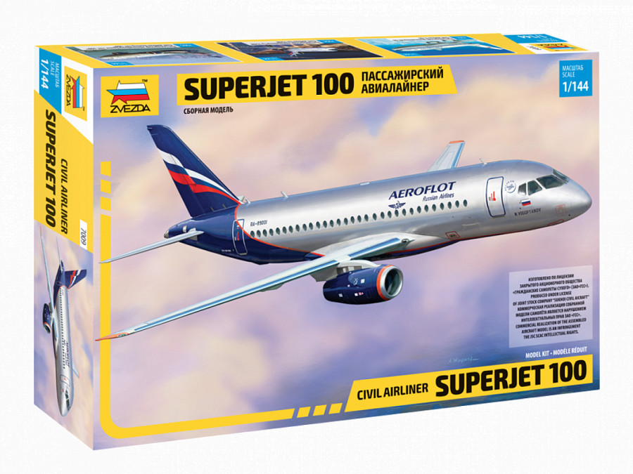 Produkt anzeigen - 1:144 Verkehrsflugzeug Sukhoi Superjet 100